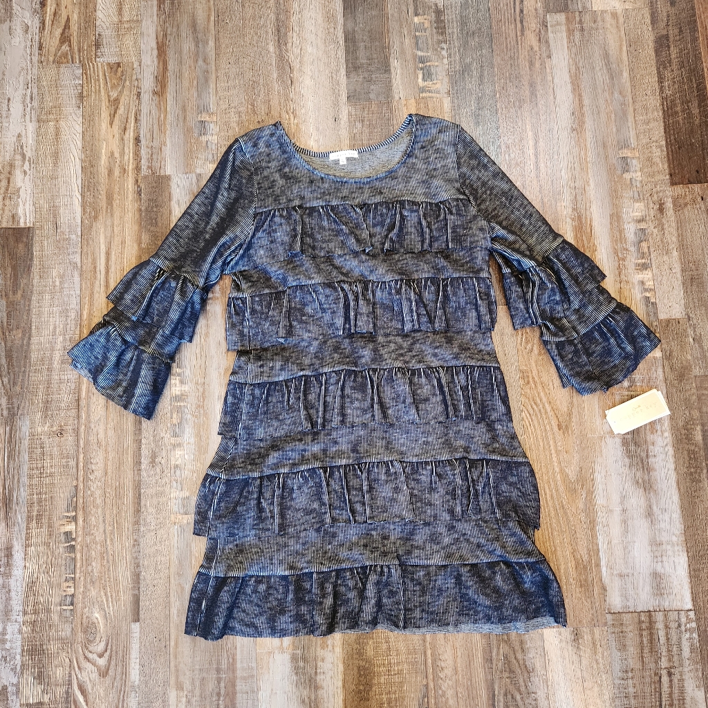 Copper Key Ruffle Dress